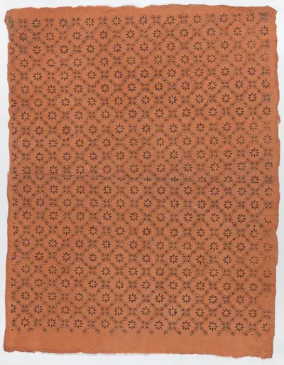 Sheet with overall floral dot pattern