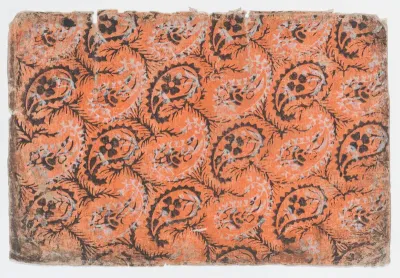 Sheet with overall paisley pattern
