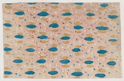 Sheet with overall pattern of circles and ovals