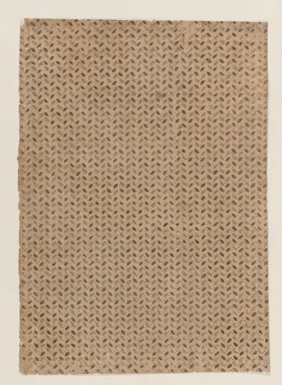Sheet with overall pattern of dots and ovals