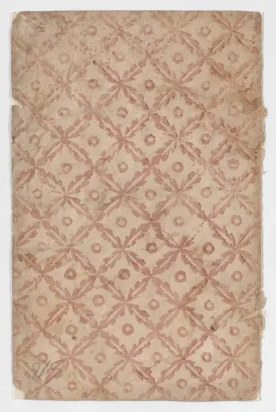 Sheet with overall pattern of flowers and circles