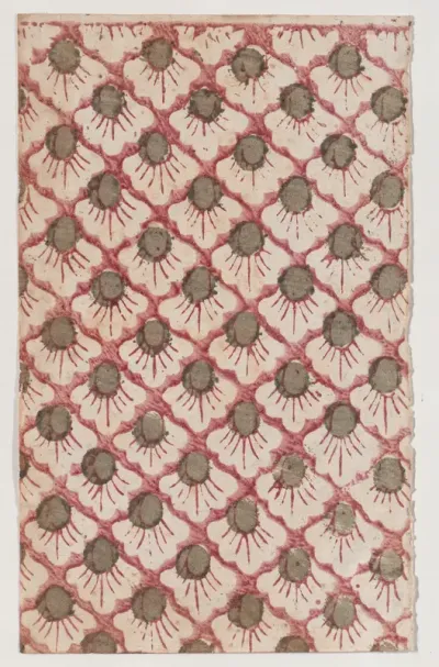Sheet with overall pattern of petals