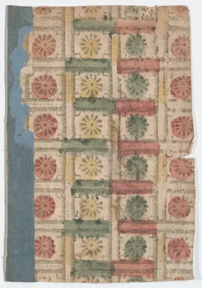 Sheet with overall pattern of rosettes