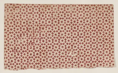 Sheet with overall square and star pattern
