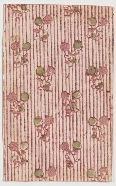 Sheet with overall striped pattern with circles