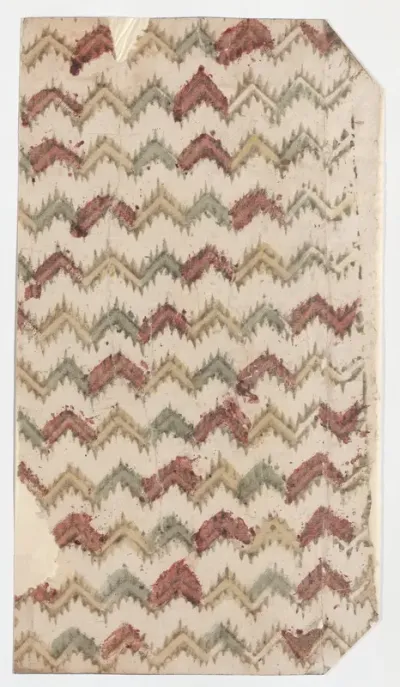 Sheet with overall zigzag pattern