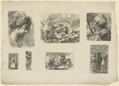 Sheet with Seven Etchings
