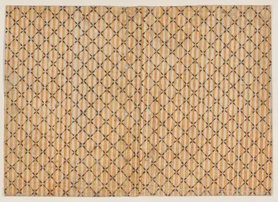 Sheet with stripe and grid pattern