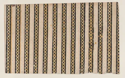 Sheet with stripes with guilloche pattern