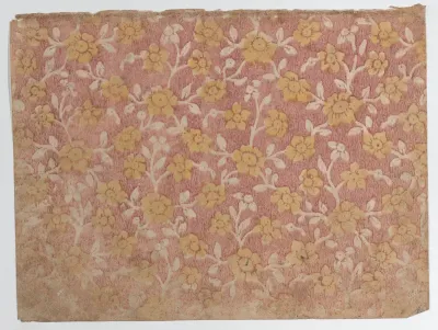 Sheet with yellow floral pattern