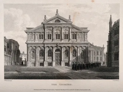 Sheldonian Theatre, Oxford: courtyard at the back