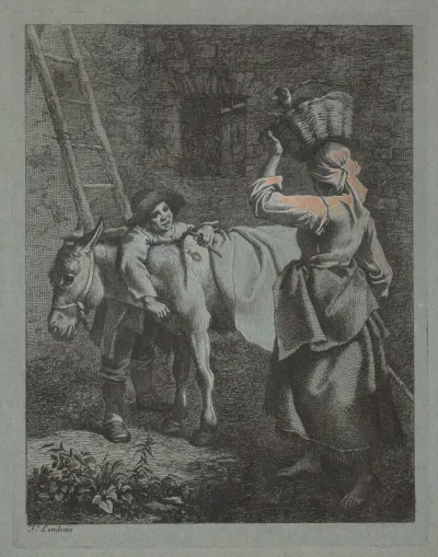 Shepherd Speaking to a Peasant Woman