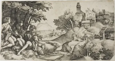 Shepherds in a Landscape