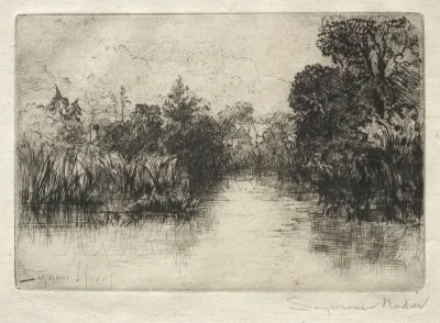 Shere Mill Pond (A Small Study)