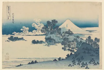 Shichiri Beach in Sagami Province
