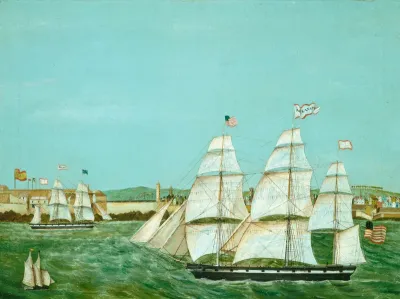 Ship "Arkansas" Leaving Havana