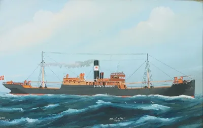Ship portrait of "Hans Broge".