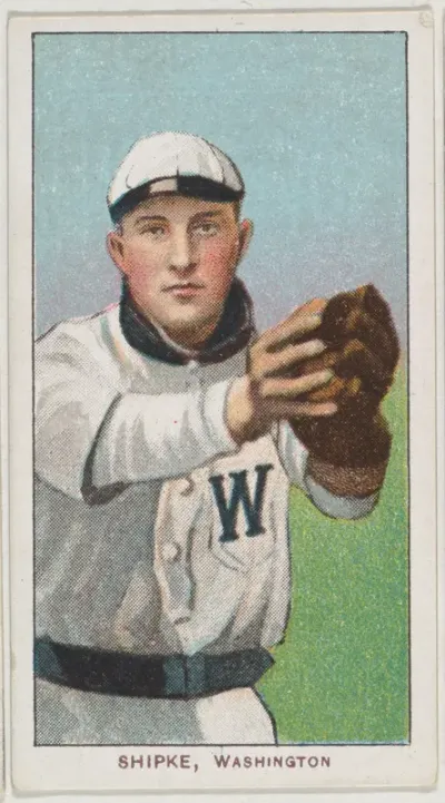 Shipke, Washington, American League, from the White Border series (T206) for the American Tobacco Company