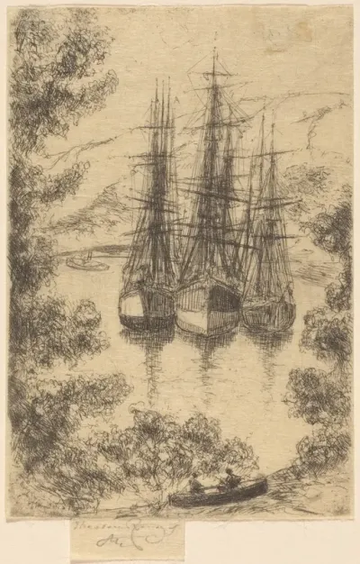 Ships at Fowey