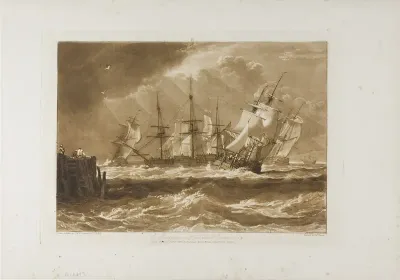 Ships in a Breeze, plate 10 from Liber Studiorum