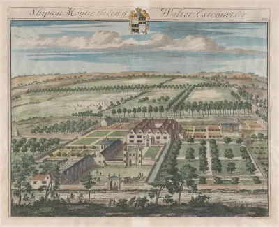 Shipton Moyne, The Seat of Walter Estcourt, Esq., plate 340 from "The Ancient and Present State of Gloucestershire"