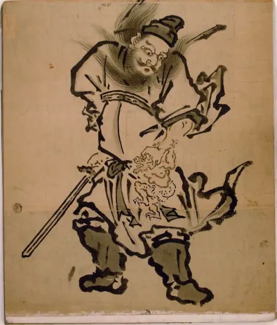 Shôki the Demon Queller, from an album of paintings of Shôki, Edo period (1615–1868)