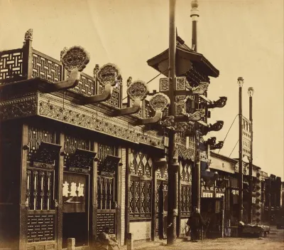 Shops and Street, Chinese City of Pekin