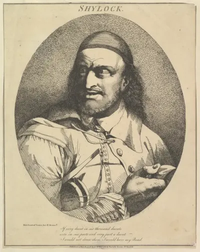 Shylock, from "Twelve Characters from Shakespeare"