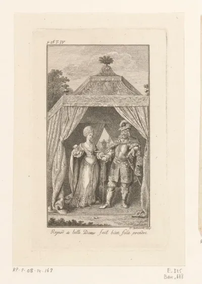 Sibille en Widukund in een tent