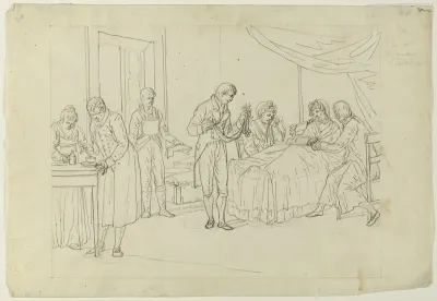 Sickbed Scene