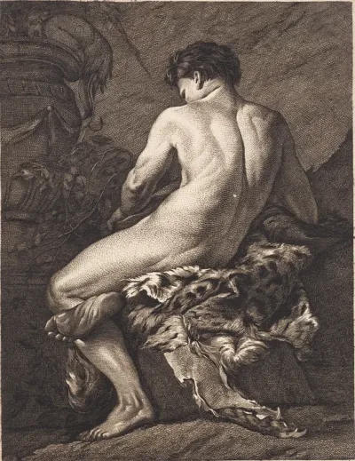Siddende Bacchus