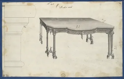 Sideboard Table, from Chippendale Drawings, Vol. II