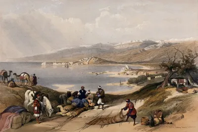 Sidon, looking towards Lebanon
