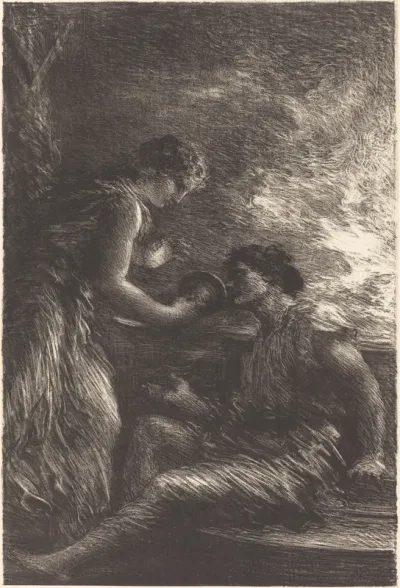 Sieglinde and Siegmund from Act I of "The Valkyrie"