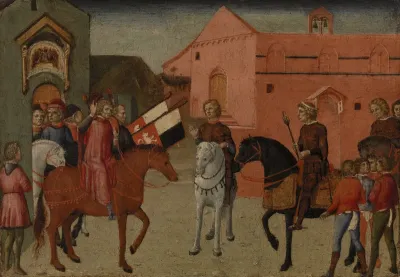 Sienese Government Officials Receiving an Embassy