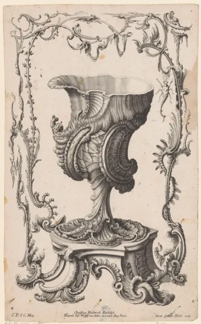 Siervaas met fantasiedieren