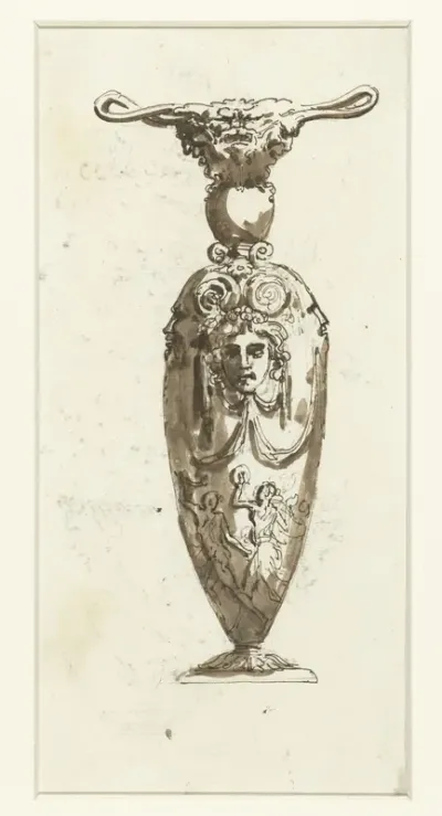 Siervaas met mascarons
