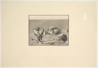 Siesta I, from the series Radierte Skizzen