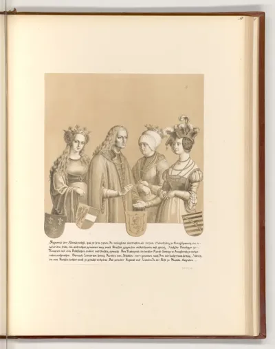 Sigmund von Tirol, Radagund von Frankreich, Eleonora von Schottland, Katharina von Sachsen
