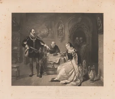 Signing of the Death Warrant of Lady Jane Grey