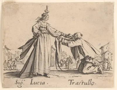 Signora Lucia and Trastullo. Balli di Sfessania series