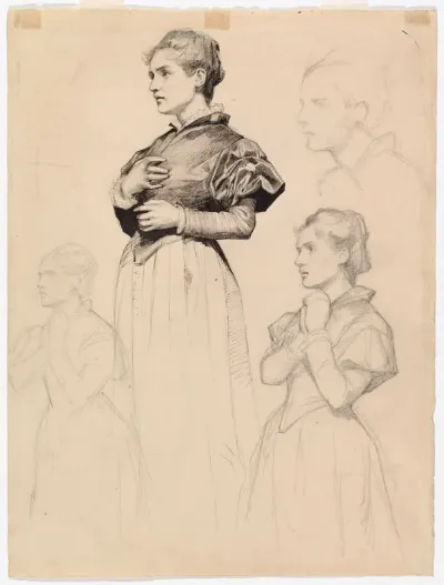 Sigrid Stålarm, study for Duke Karl Insulting the Corpse of Klaus Fleming