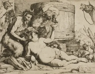 Silenus at the Wine Vat