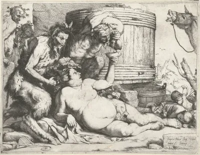 Silenus bij het wijnvat