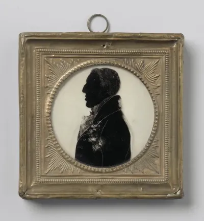 Silhouet portret van Arthur Wellesley, Duke of Wellington (1769-1852)