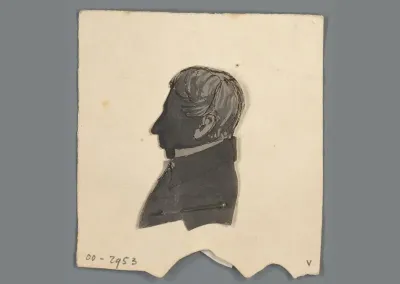 Silhouet van een jongeman