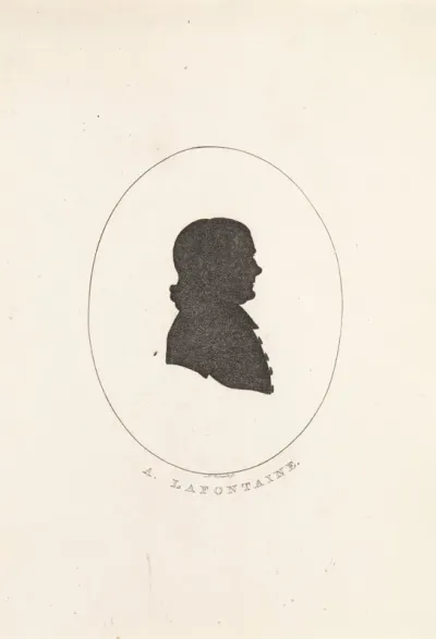 Silhouetportret, mogelijk van de kolonel Alfred de la Fontaine