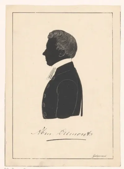 Silhouetportret van Abraham Diemont