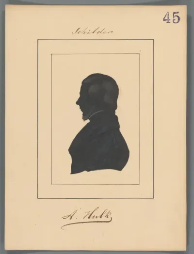 Silhouetportret van Abraham Hulk