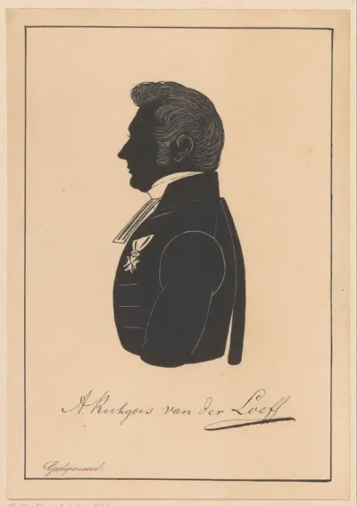 Silhouetportret van Abraham Rutgers van der Loeff